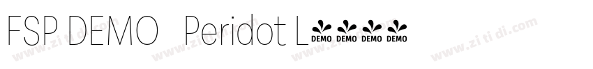 FSP DEMO   Peridot L字体转换